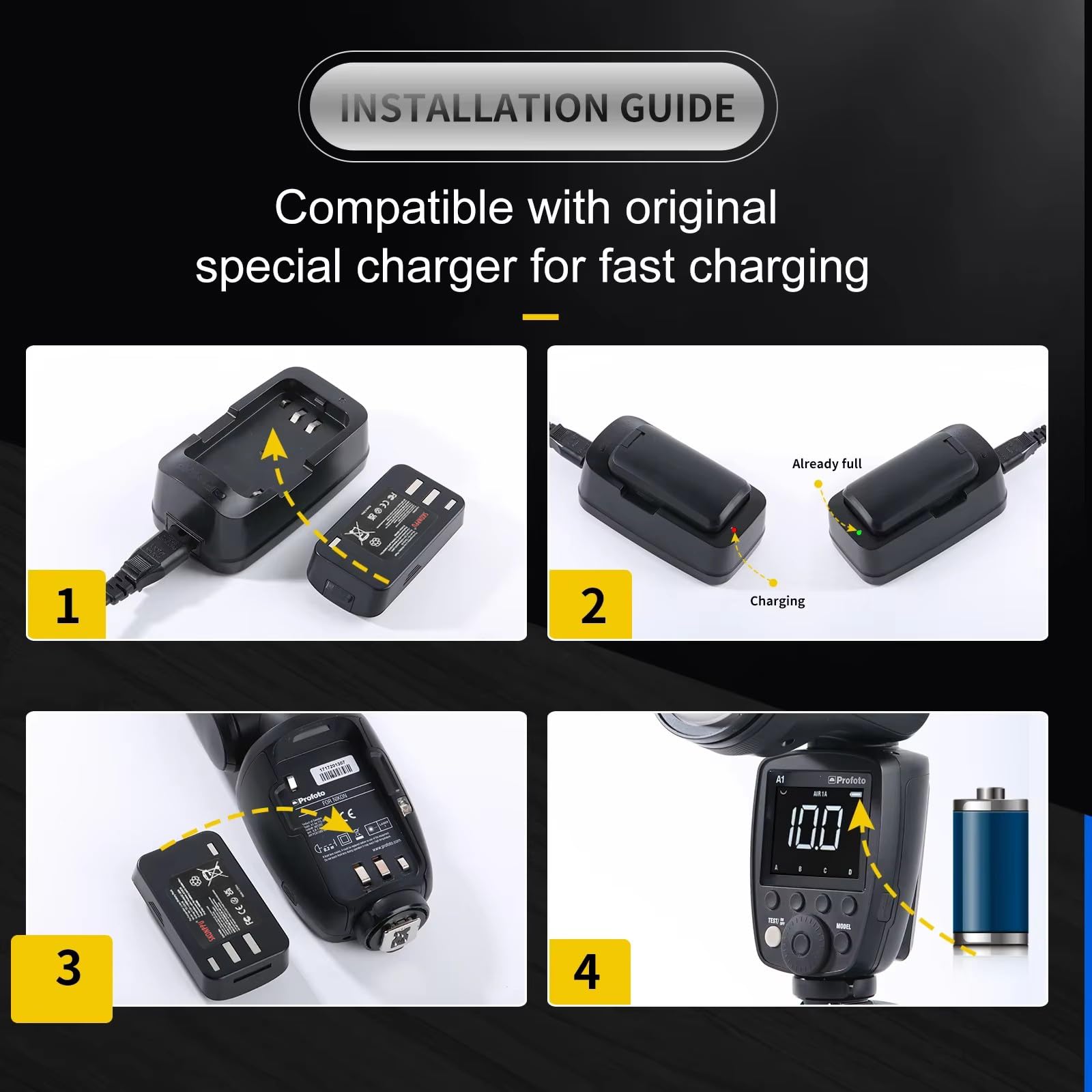 Amazon.com : SKONPPU Replacement Li-ion Battery Compatible